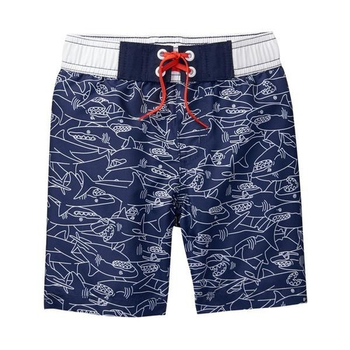 Short Baño Crazy8 Para El Agua Niños Estampado Tiburones