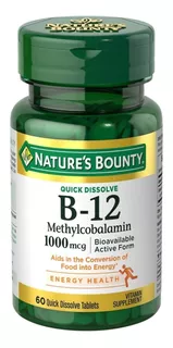 Natures Bounty Vitamina B12 X 60 Tabletas