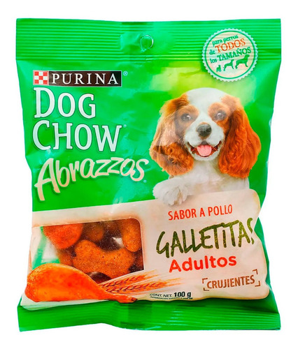 Imagen 1 de 2 de Premios Perros Dog Chow Galletitas Adulto 100g Purina