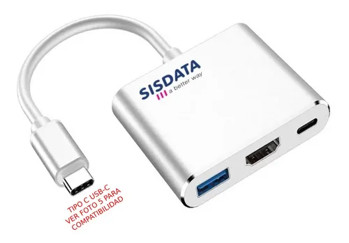 Adaptador Apple USB-C 3 puertos: HDMI/USB/USB-C