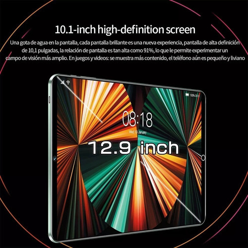 Tableta Mt6797 Chip 10.1 128gb Azul Y 6gb Memoria Ram Color Azul