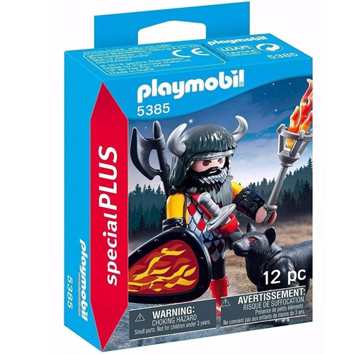 Playmobil 5385 Guerrero Lobo Con Varios Accesorios