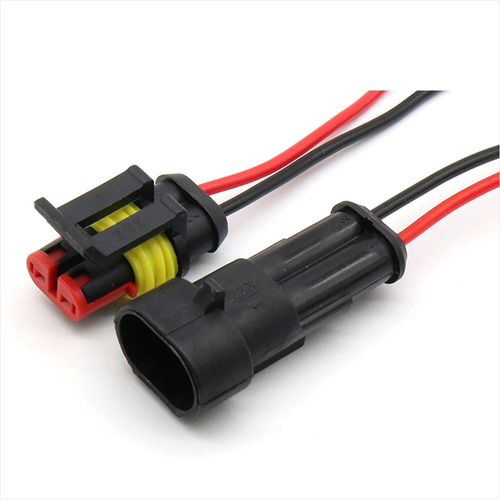 Conector Impermeable Para Cables Dc 5a, 2 Pin, Hembra Macho