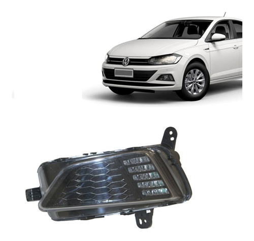 Faro Auxiliar Antiniebla Vw Polo 2017/2021  Con Rejilla C