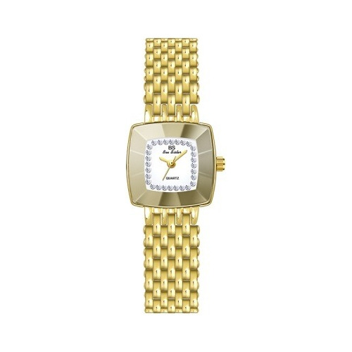 Relógio Luxo Feminino Strass Austríacos Bs Bee Sister Fa1197