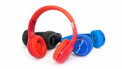 Diadema Vorago Hpb-300 Hpb 300  Bluetooth/ Fm/ Msd Rojo