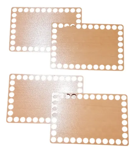Base Rectangular Para Colocar Arteza 4 Bases Rectangulares 10x15cm Para Cestas Trapillo Crochet | Cuotas sin ...