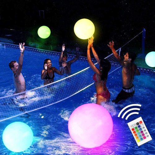 Piscina Led 16  16 Luz Que Cambian Color Juego Para