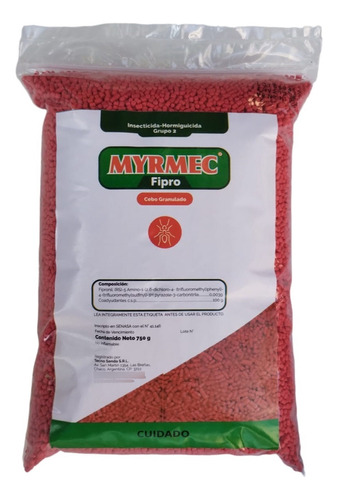 Hormiguicida Insecticida Myrmec Rojo 750grs Pellets Nuevo