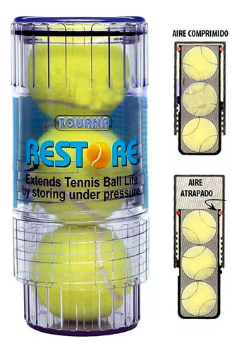 Tubo Tourna Presurizador De Pelota De Tenis Padel Loc. No1