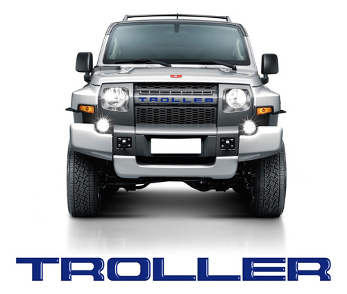 Adesivo Grade Troller T4 2015/2021 Emblema Azul - Genérico