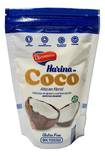 Harina De Coco Dicomere 200g Sin Tacc Vegano Kosher