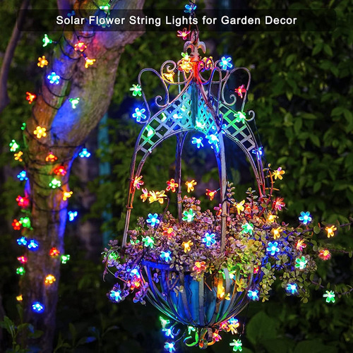 Paquete De 2 Luces Solares De Navidad, Cada Una De 30.6 Pies