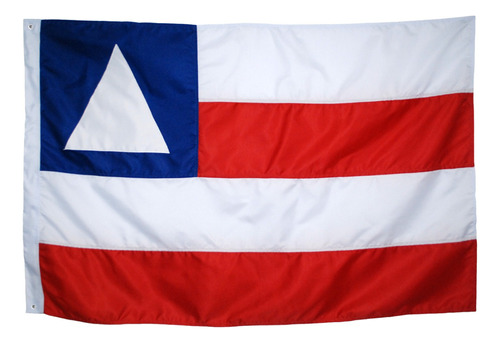 Bandeira Da Bahia 4panos (2,56x1,80) Contorno Escudo Bordado