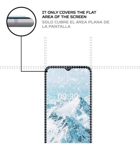 Imagen 4 de 6 de Protector De Pantalla Antishock Para Tecno Pop 5 Lte