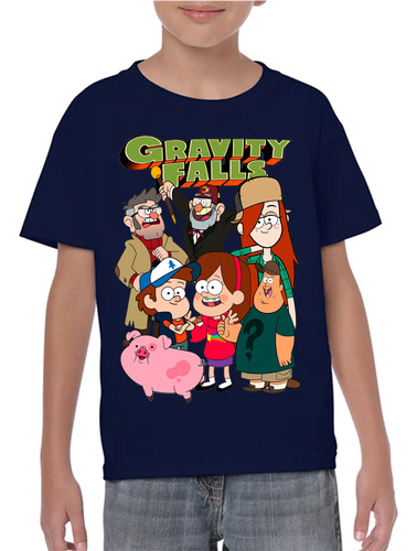 Camiseta  Remera Algodon Gravity Falls En Varios Colores
