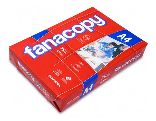 Papel A4 Resma Fanacopy 75grs. 500 Hojas 