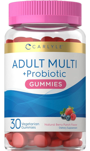 Gomitas Adultos Probioticos Multivitaminico Digestion Eg W21 Sabor Frutas