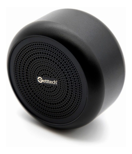 Getttech Bocina Portátil Melodic, Bluetooth 5.0, Inalámbrico, 3W, Negro