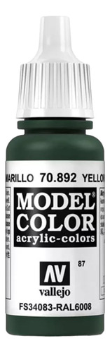 Vallejo Model Color Acrilico Cod. 70892 Oliva Amarillo 17ml