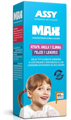 Assy Max Loción Concentrado Doble Acción 60ml Para Piojos