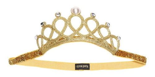 Coroa Tiara Elástica Princesa Infantil Enfeite De Cabeça