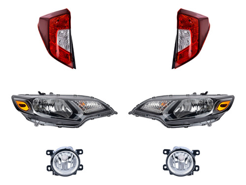 Faros Principales + Niebla + Calaveras Depo Fit 2015 A 2017