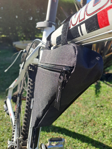 Bolso Alforja Para Bicicleta Mtb Buena Calidad Negro Negro