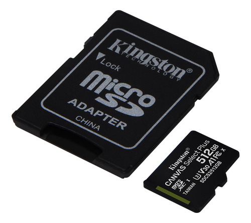 Tarjeta Microsd Canvas Select Plus 512 Gb Sdxc Uhs-i Clase 1