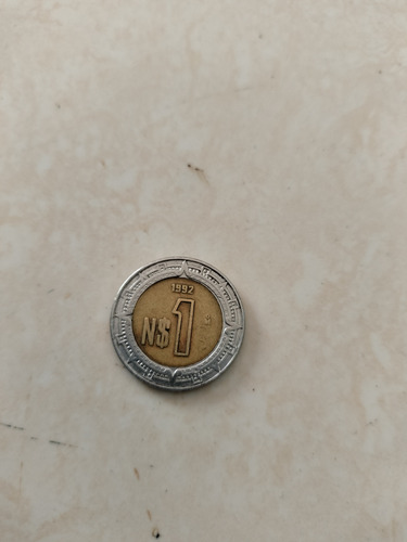 Moneda De 1 Peso Con N Del Año 1992 