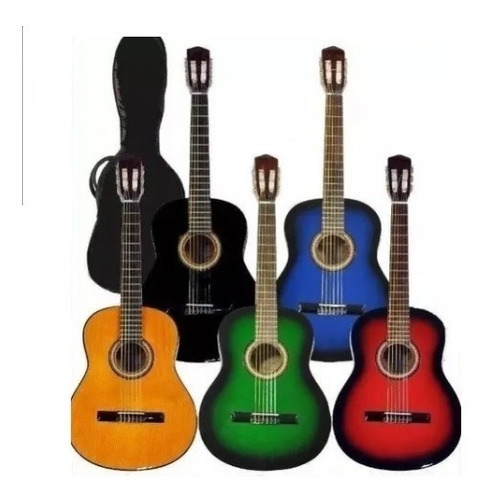 Guitarra Criolla Trovadorestudio Principiante Colores Funda