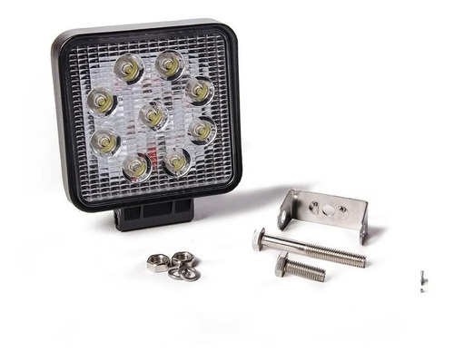 Imagen 4 de 9 de 10 Faros Proyectores Auxiliar 9 Led 27w Auto 4x4 Cuatri Agro