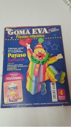 Revistas Goma Eva Fiestas Infantiles. Lote X 4 Unidades.