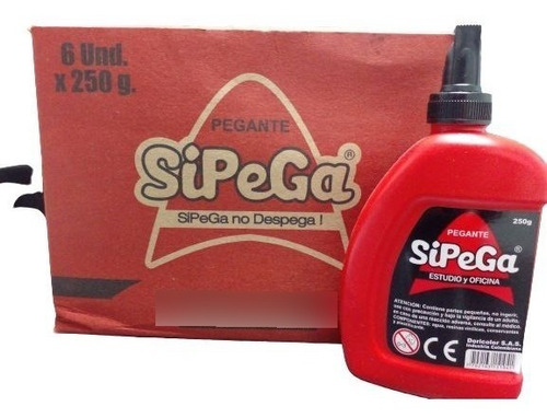 Pega Liquida 250gr 6 Unidades