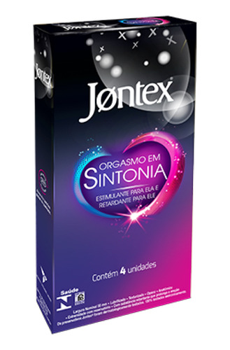 Preservativo Camisinha Jontex Orgasmo Em Sintonia C/4 Un