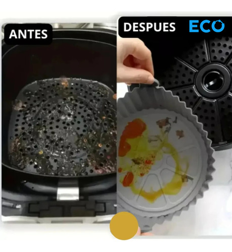 Set 6 Moldes Bandeja Antiadherente Freidora De Aire Lavables Surtido