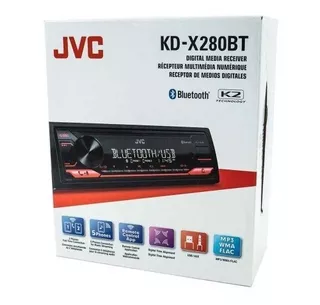 Autoestereo Bt Mic. App-control Usb 2 Rca 2.5v Jvc Kd-x280bt