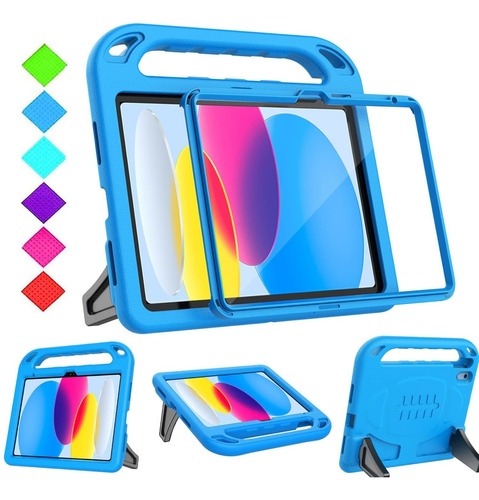 Bmouo Funda Infantil Para iPad De 10 Generacin De 10.9 Pulga