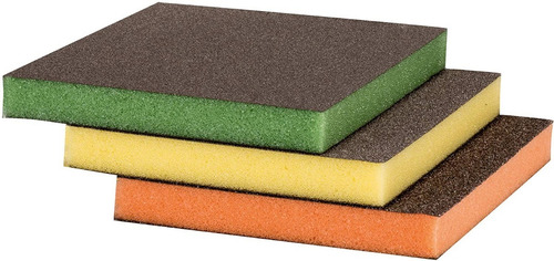 Set De Esponjas Abrasivas Para Lijado X 3 Piezas Lijas
