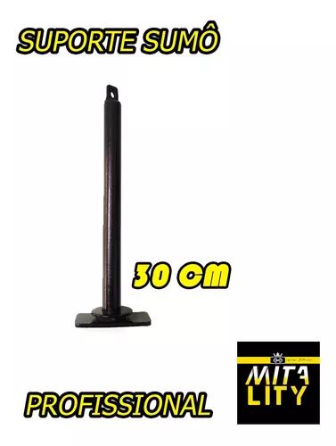 Kit Para Agachamento Sumô Com Barra Reta Fixa 50cm