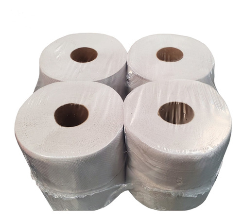 Papel Higienico Jumbo Cono Chico 300 X 8 Un Blanco X 4 Packs