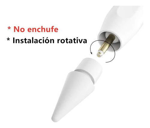 Adecuado Para Apple Pencil 1 Y 2 Punta Reemplazable 4pcs
