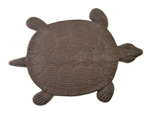 Turtle Stepping Stone Hierro Fundido Patio Al Aire Libre Y D