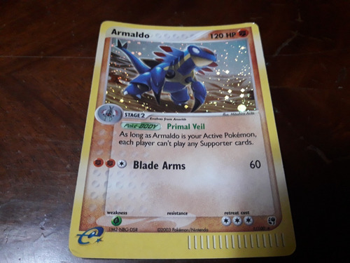 Carta Pokemon Armaldo Rara Holografica Ex Sandstorm