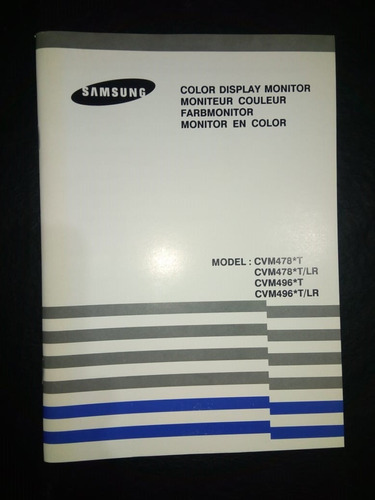 Libro Samsung Color Display Monitor Cvm