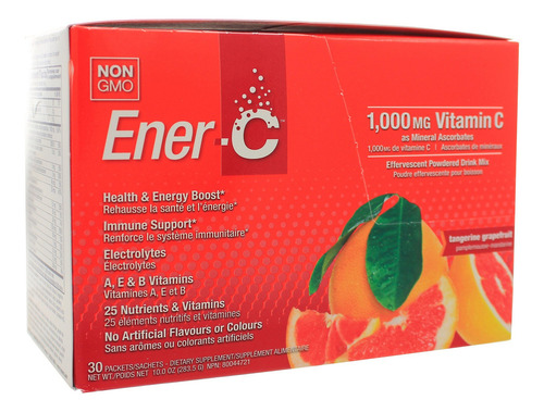 Ener-c Mezcla Vitamina C 1000mg Mandarina Toronja 30 Sobres