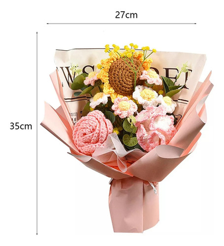 - Ramo De Flores Completo De Ganchillo, Ramo De Flores