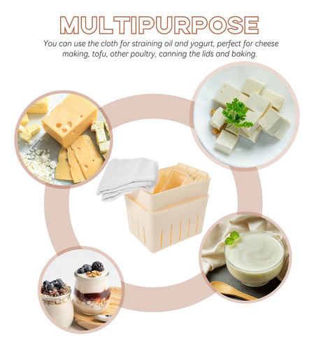 Kit Para Hacer Queso Vegano, 2 Juegos, Molde Para Prensar To