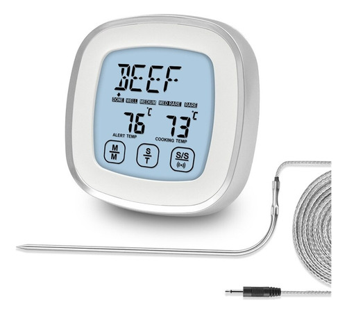 Medidor De Temperatura Tactil Con Temporizador Multifunciona