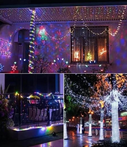 32 M Luces De Luz Solar Led Para Decoración Navideña 300leds